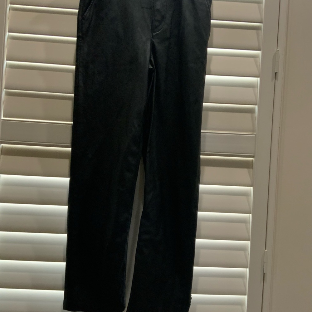 Levi's Black Straight-Leg Faux LEATHER Women's Pants